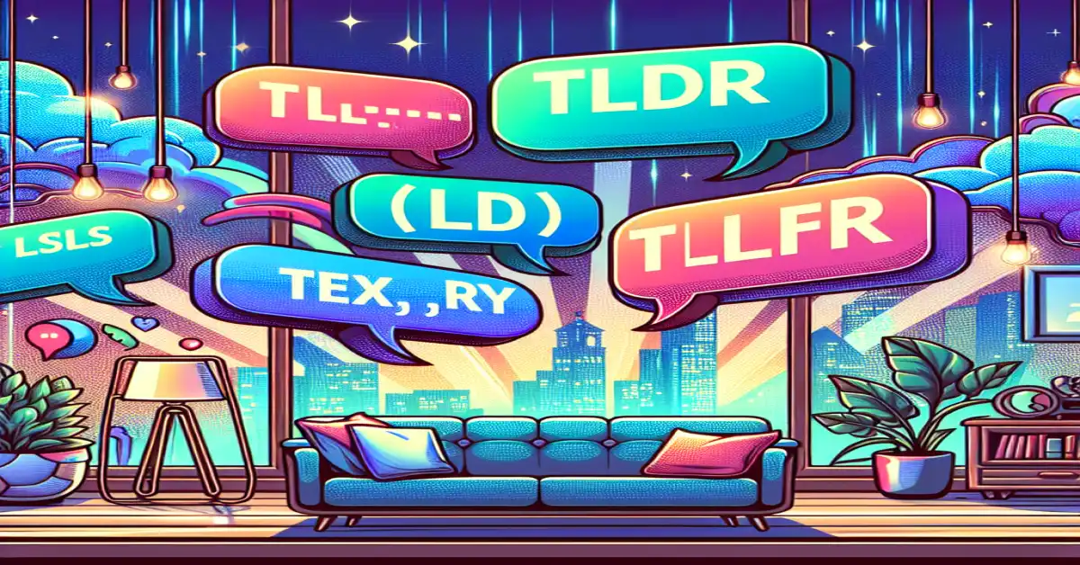 what does tldr mean in text related