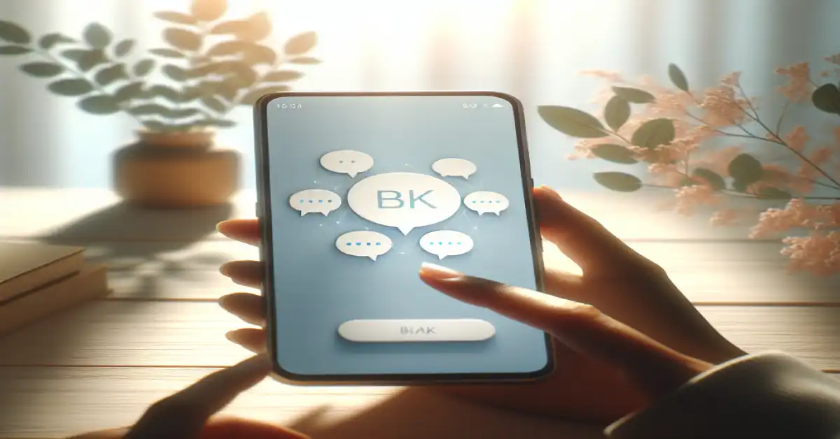 what does bk mean in text