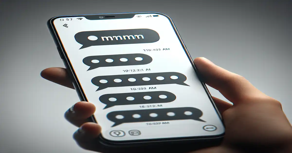 what does mmm mean in text