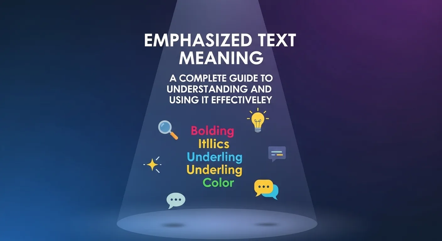 Emphasized Text Meaning