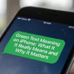 Green Text Meaning on iPhone