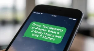 Green Text Meaning on iPhone