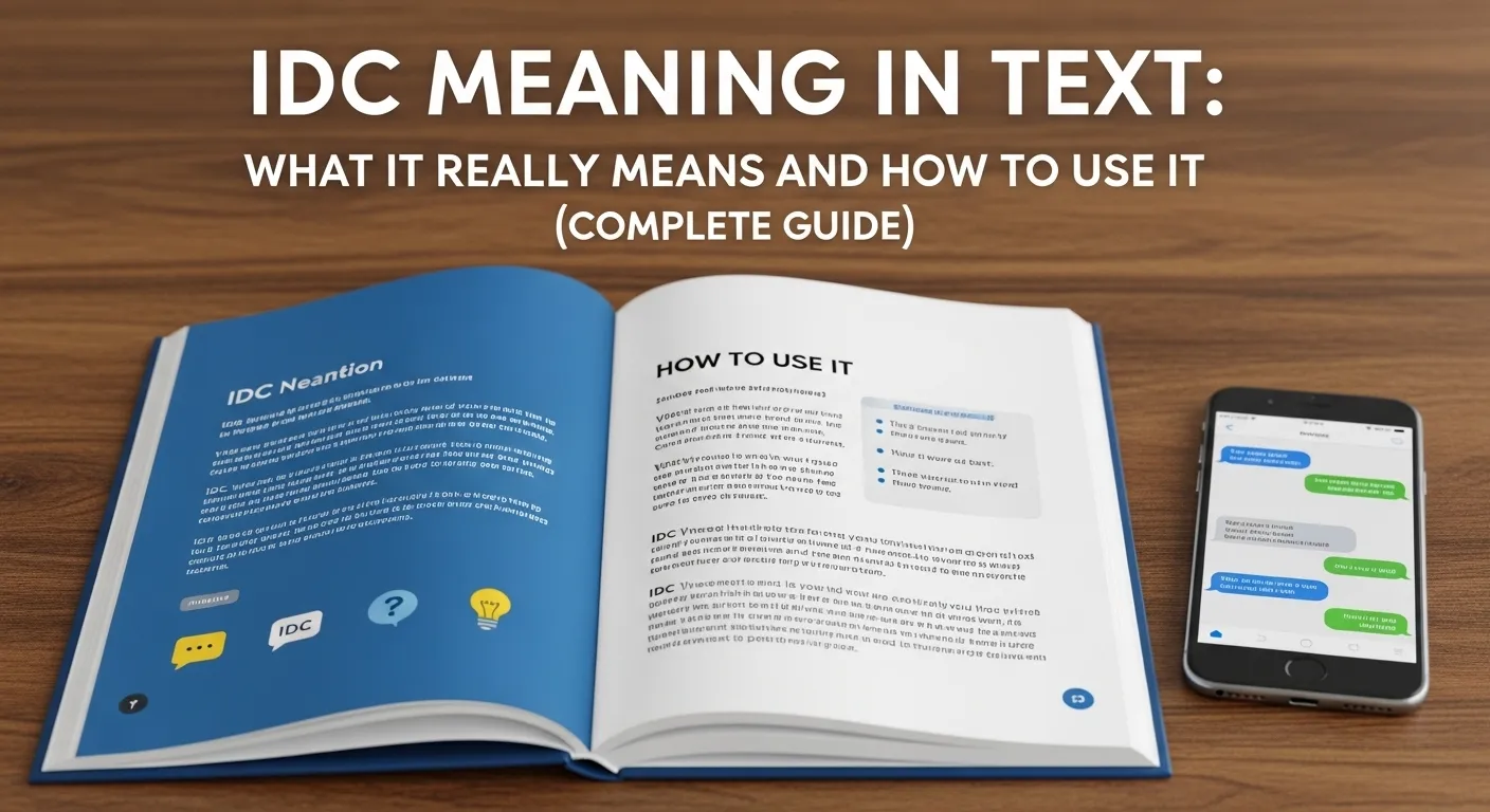 IDC Meaning in Text