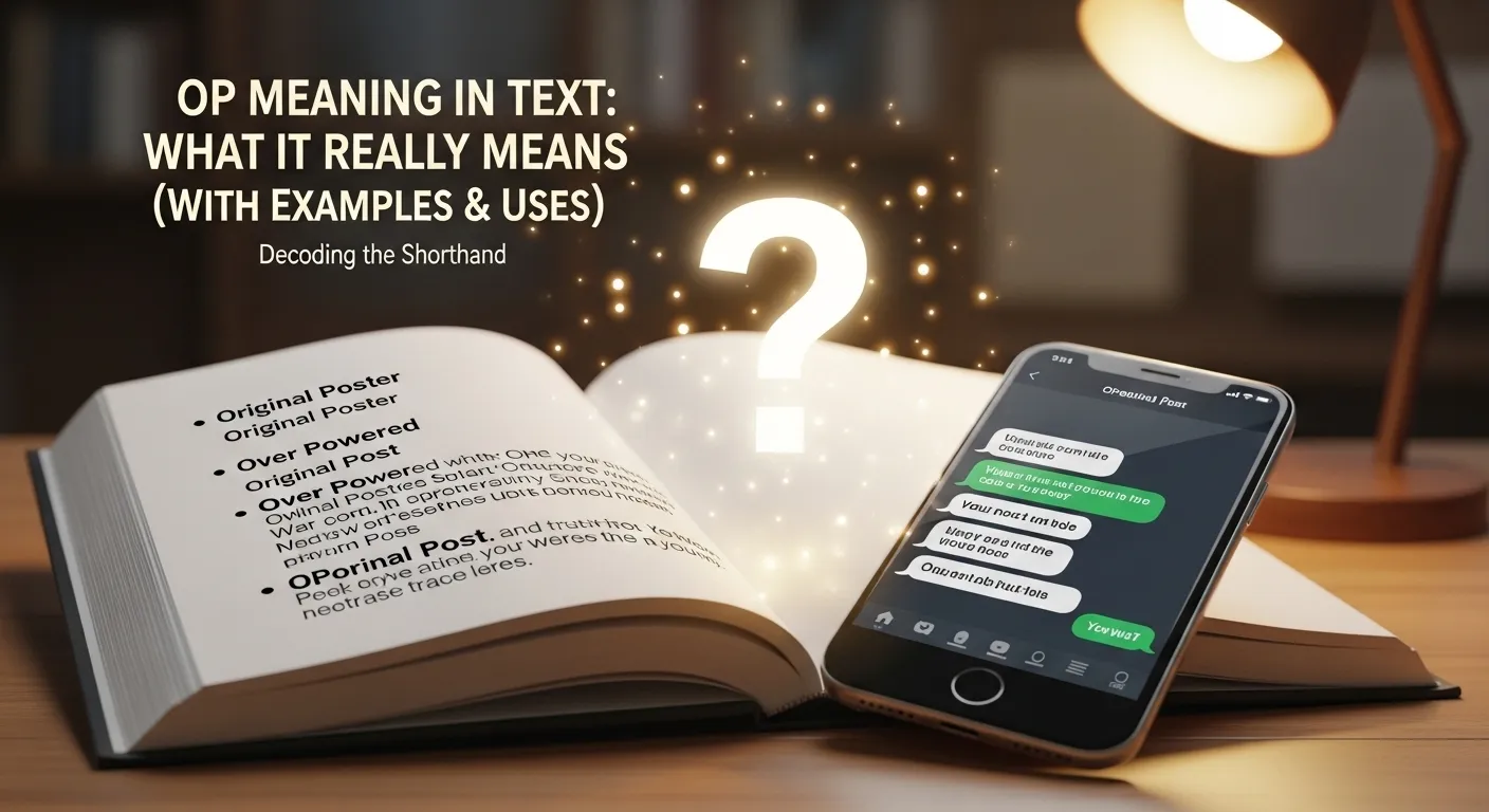 OP Meaning in Text