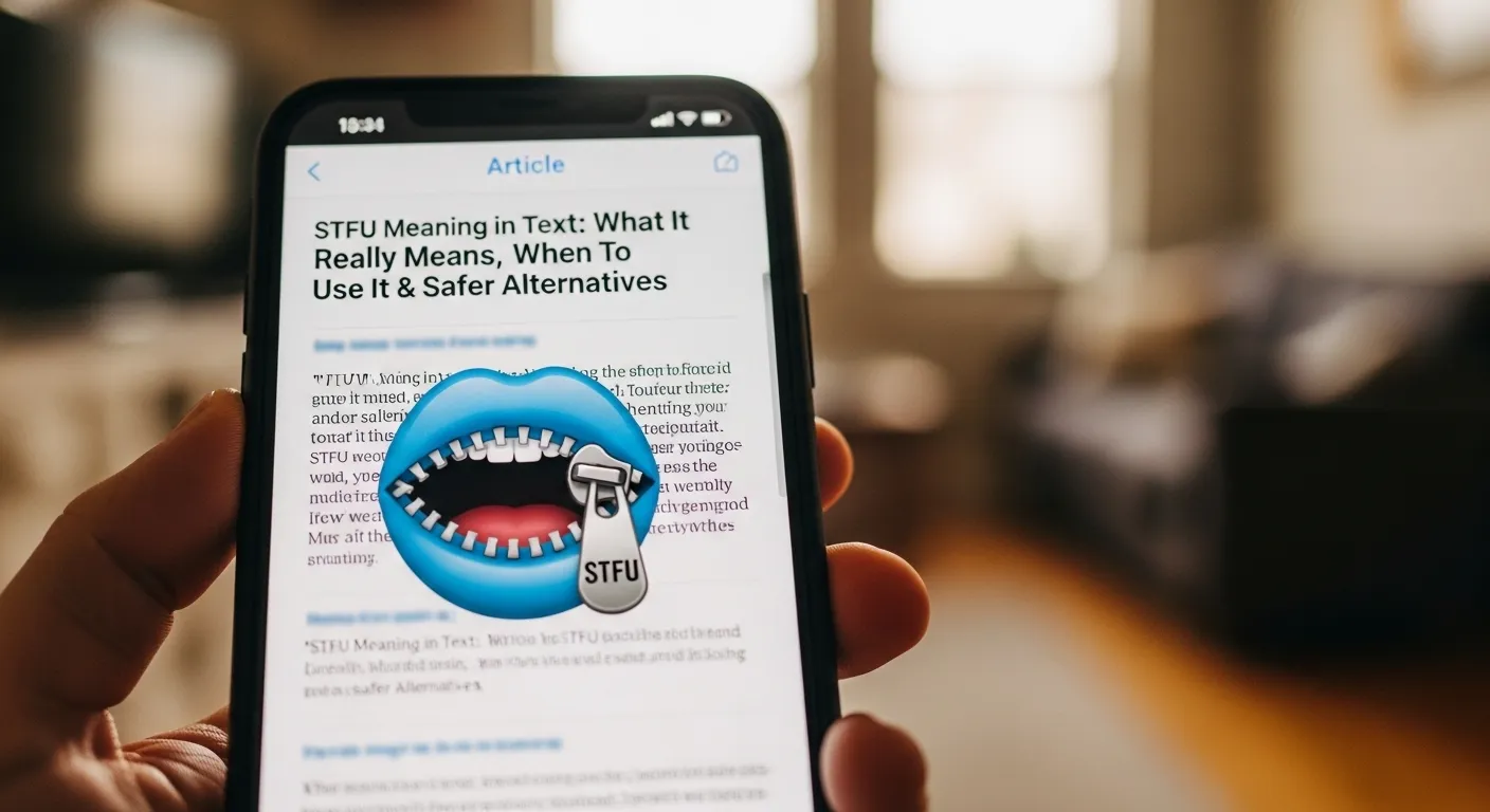 STFU Meaning in Text