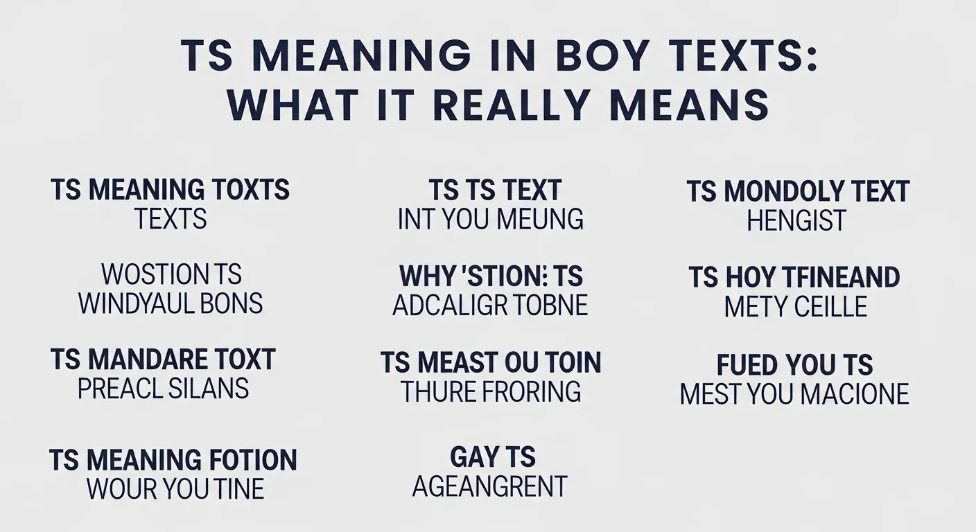 TS Meaning in Boy Texts