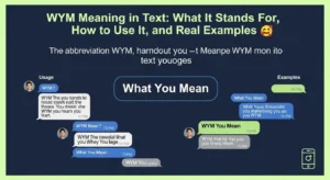 WYM Meaning in Text