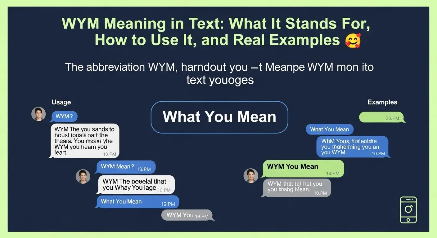 WYM Meaning in Text