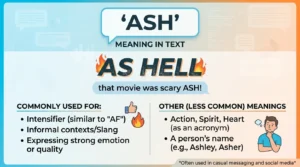 Ash Meaning in Text