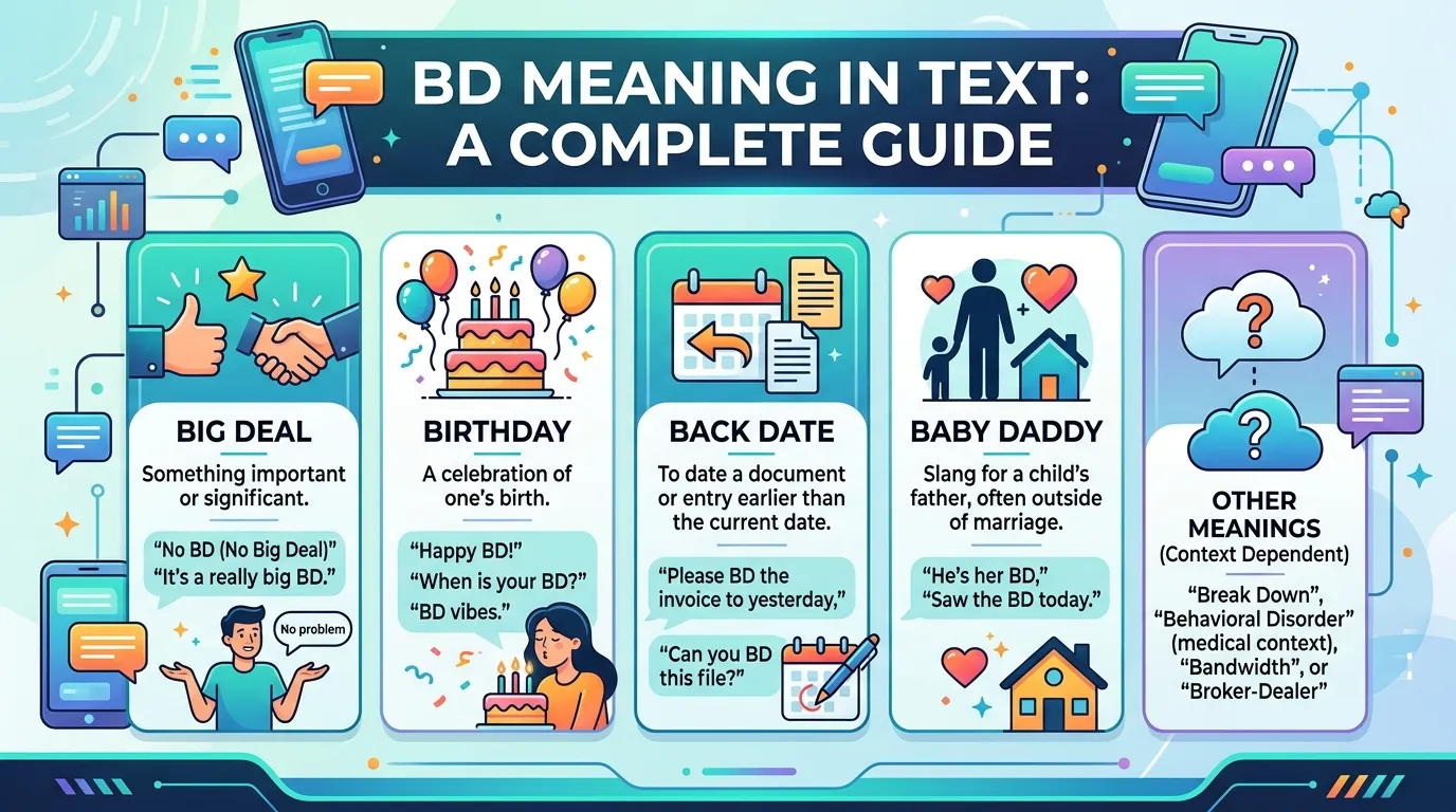 BD Meaning in Text