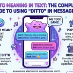 Ditto Meaning in Text