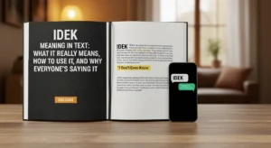 IDEK Meaning in Text