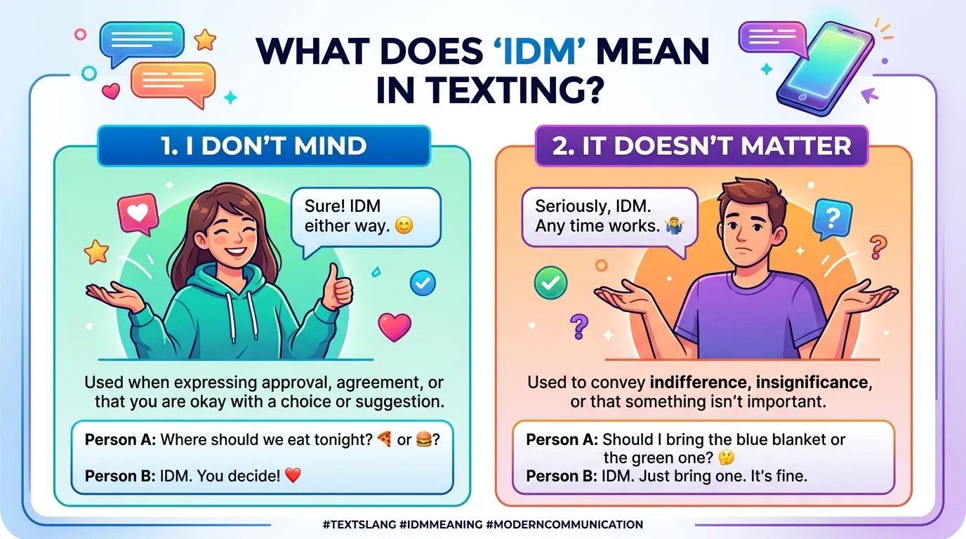 IDM Meaning in Text
