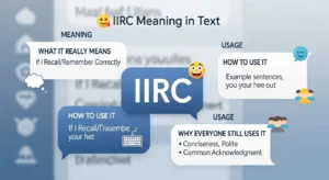 IIRC Meaning in Text