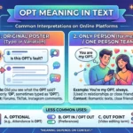 OPT Meaning in Text