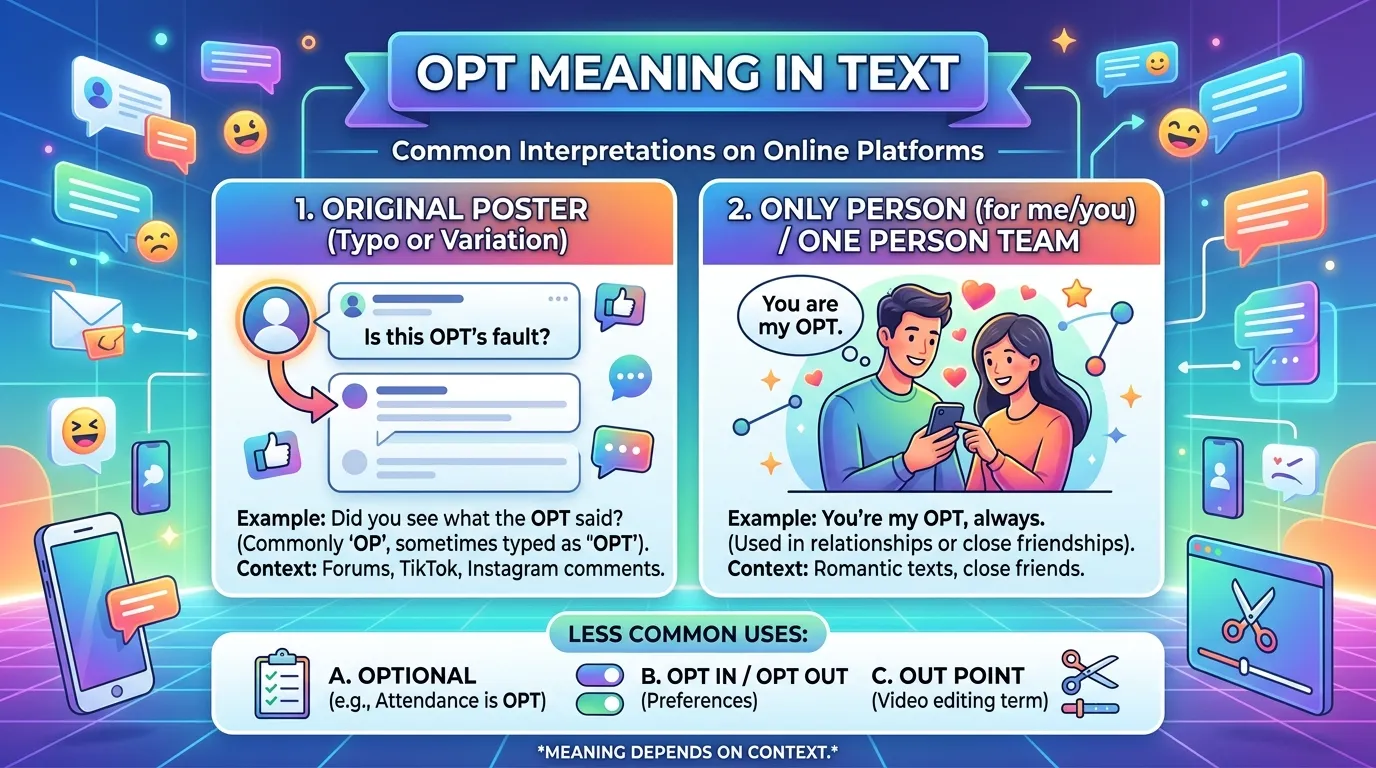 OPT Meaning in Text