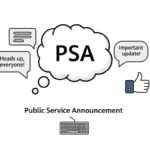 PSA Meaning in Text