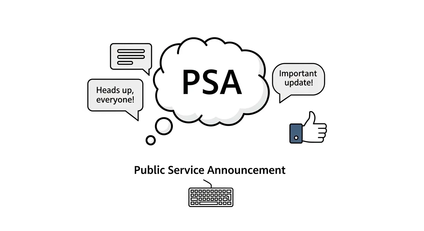 PSA Meaning in Text