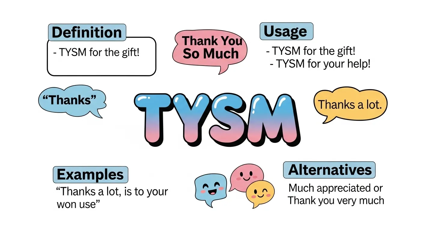 TYSM Meaning in Text